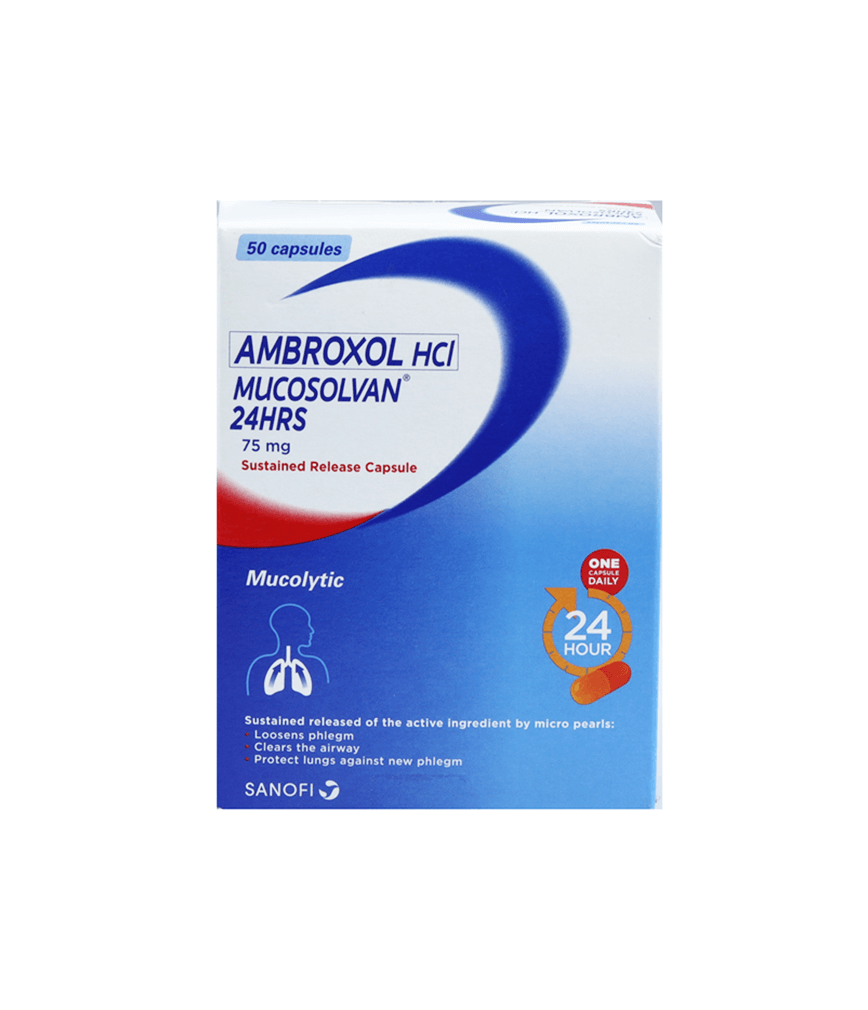 MUCOSOLVAN 24HRS Ambroxol Hydrochloride 75mg Sustained Release Capsule