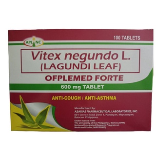 CAFGARD FORTE Vitex Negundo L Lagundi Leaf 600mg Tablet 100 S Price