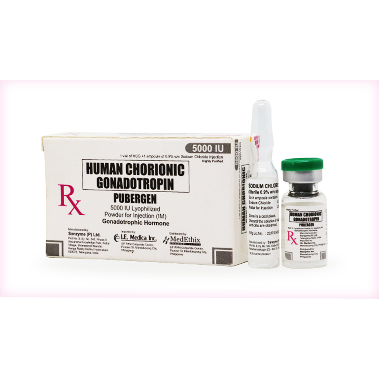 Pubergen Human Chorionic Gonadotropin Iu Lyophilized Powder For Im