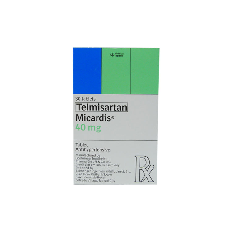 MICARDIS Telmisartan 40mg Tablet 30 s price in the Philippines