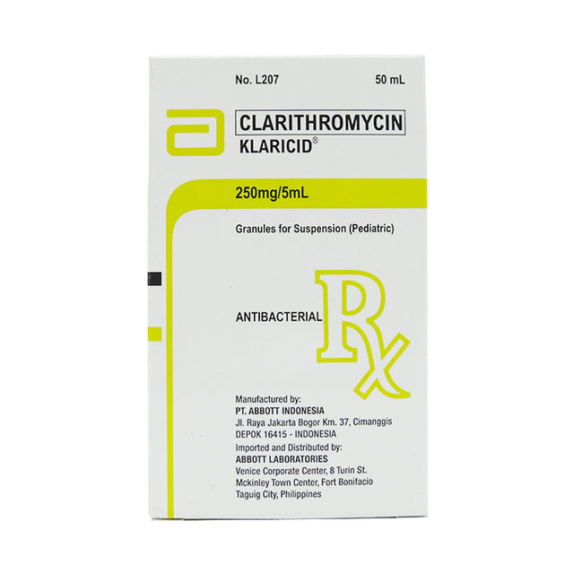 KLARICID Clarithromycin 250mg / 5mL Granule for Suspension 50mL price