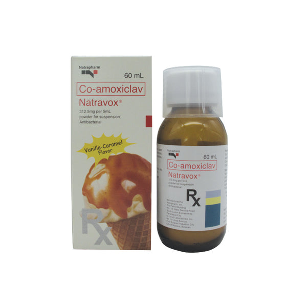 Buy Natravox co-amoxiclav 312.5 mg / 5ml (250mg / 62.5mg per 5ml ...