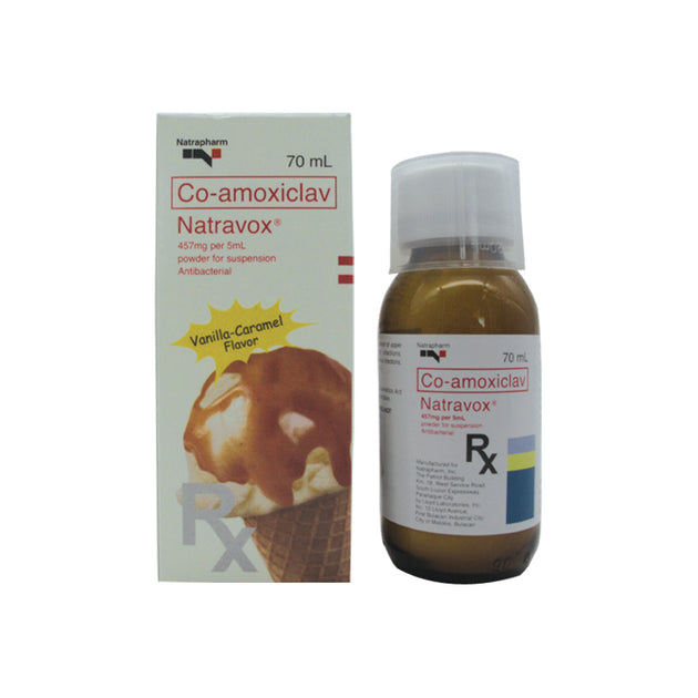 Buy Natravox co-amoxiclav 457mg / 5ml (400mg / 57mg per 5ml) powder for ...