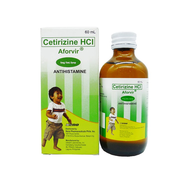 AFORVIR Cetirizine Hydrochloride 5mg / 5mL Syrup 60mL price in the