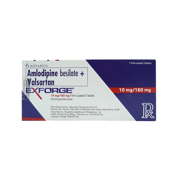 EXFORGE HCT Amlodipine Besilate / Valsartan / Hydrochlorothiazide 10mg ...