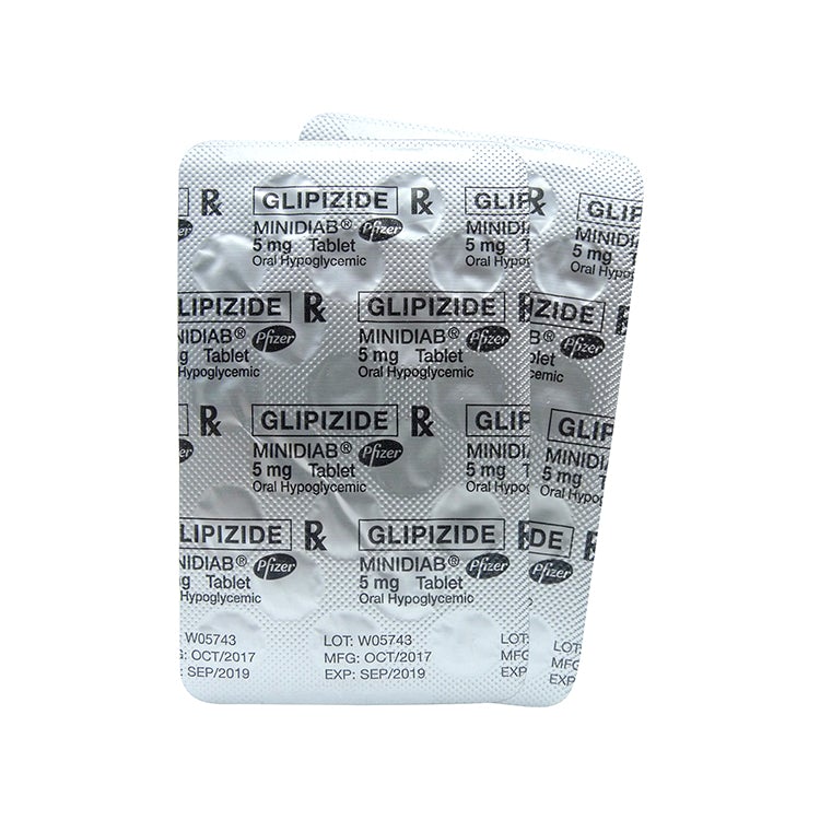 Buy Minidiab glipizide 5mg tablet 100's online with MedsGo. Price - from