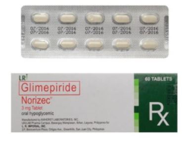 NORIZEC Glimepiride 3mg Tablet 60's price in the Philippines | MedsGo ...