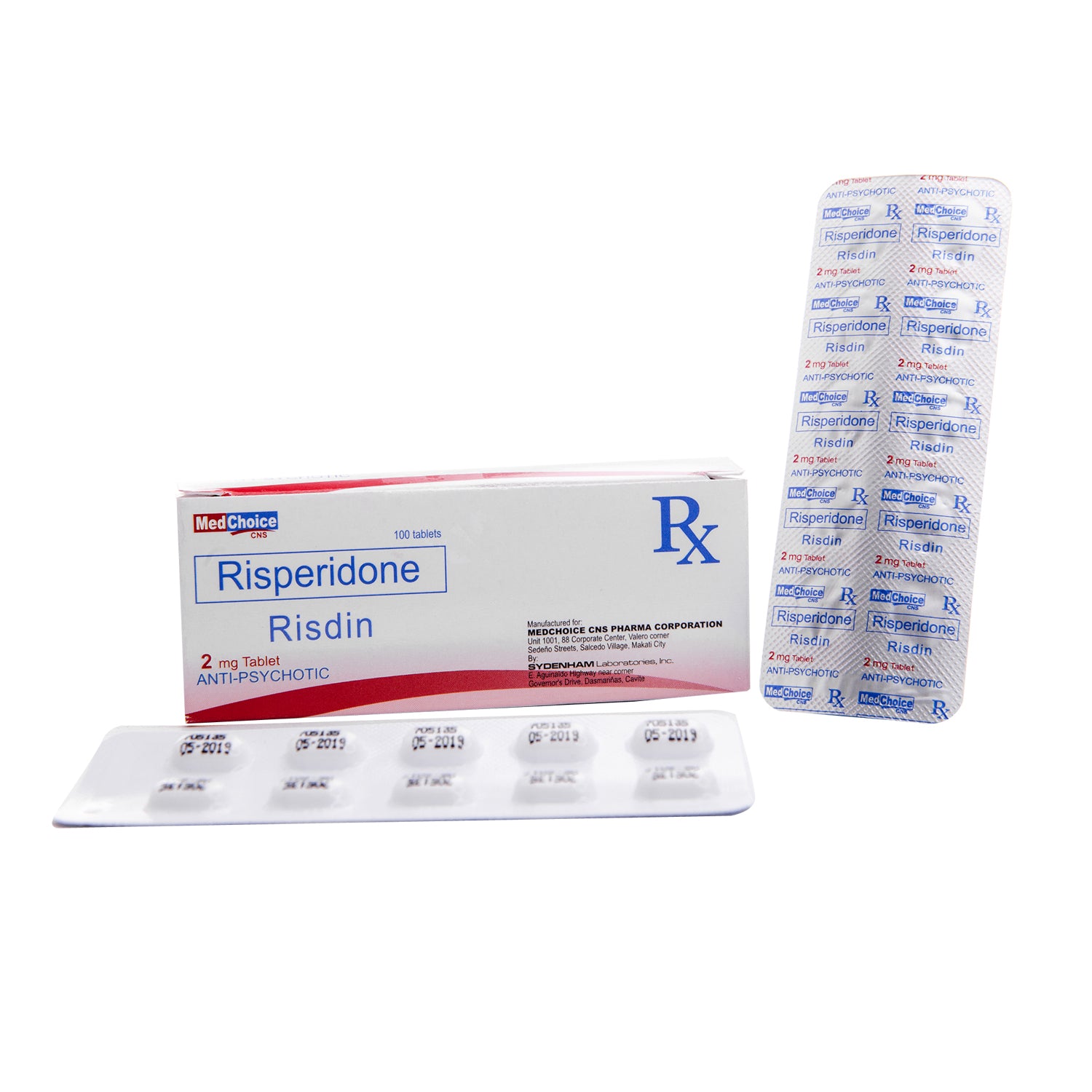 RISDIN Risperidone 2mg Tablet 100