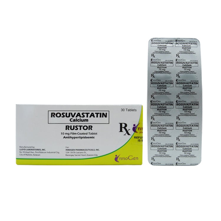 RUSTOR Rosuvastatin Calcium 10mg Film-Coated Tablet 30's price in the ...