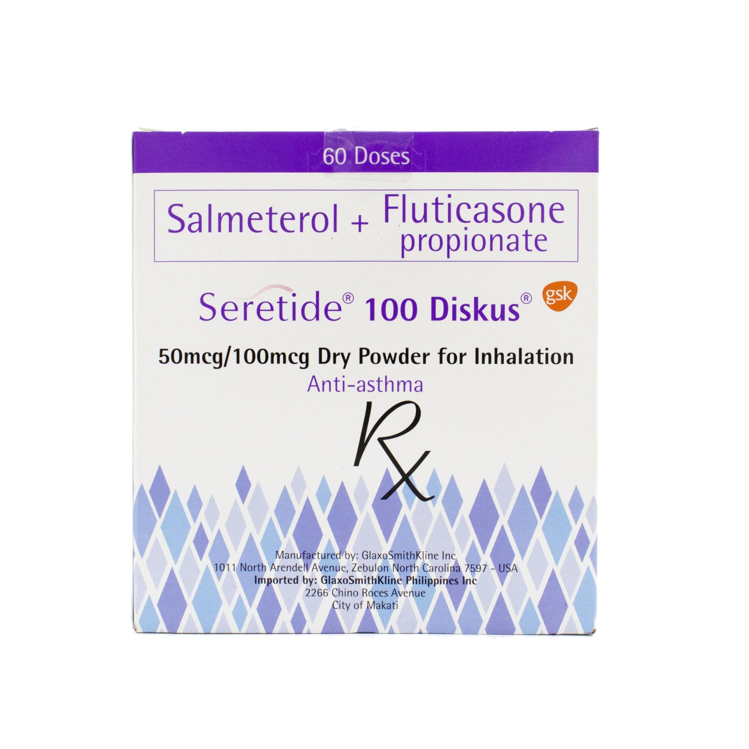 Buy Seretide 100 diskus salmeterol xinafoate / fluticasone propionate ...