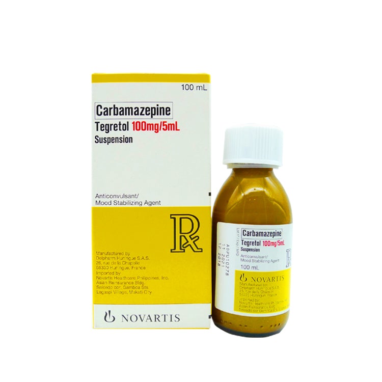 TEGRETOL Carbamazepine 100mg 5mL Suspension 100mL price in the