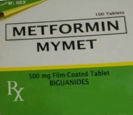 MYMET Metformin Hydrochloride 500mg Film-Coated Tablet 100's price in ...