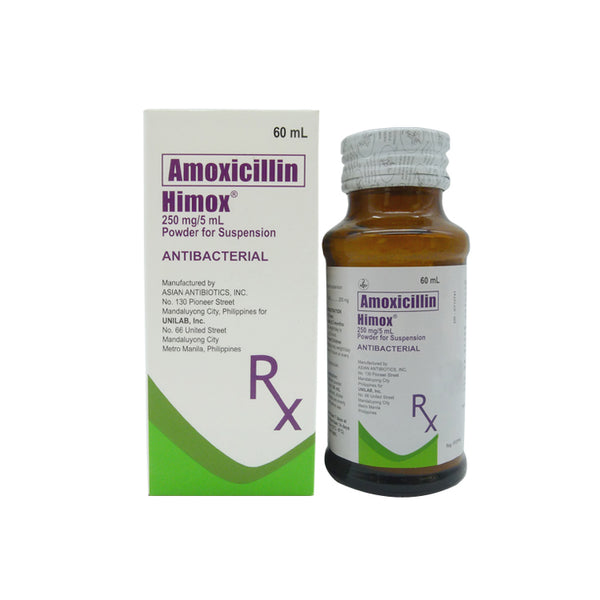 HIMOX Amoxicillin Trihydrate 250mg / 5mL Powder for Suspension 60mL ...