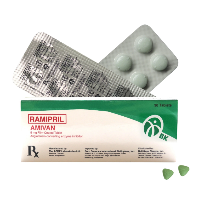 AMIVAN Ramipril 5mg Film Coated Tablet 30 s price in the