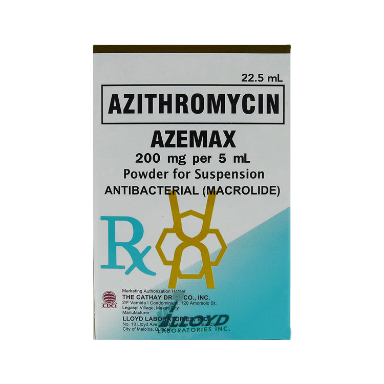 AZEMAX Azithromycin 200mg / 5mL Powder For Suspension 22.5mL Price In ...