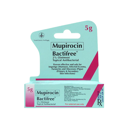 BACTIFREE Mupirocin 2.0 Ointment 5g price in the Philippines MedsGo