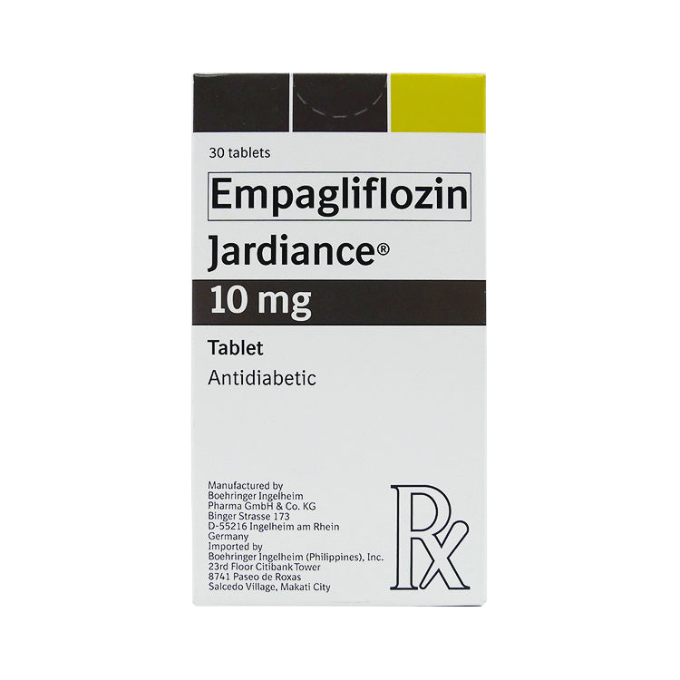 Buy Jardiance empagliflozin 10mg tablet 30's online with MedsGo. Price