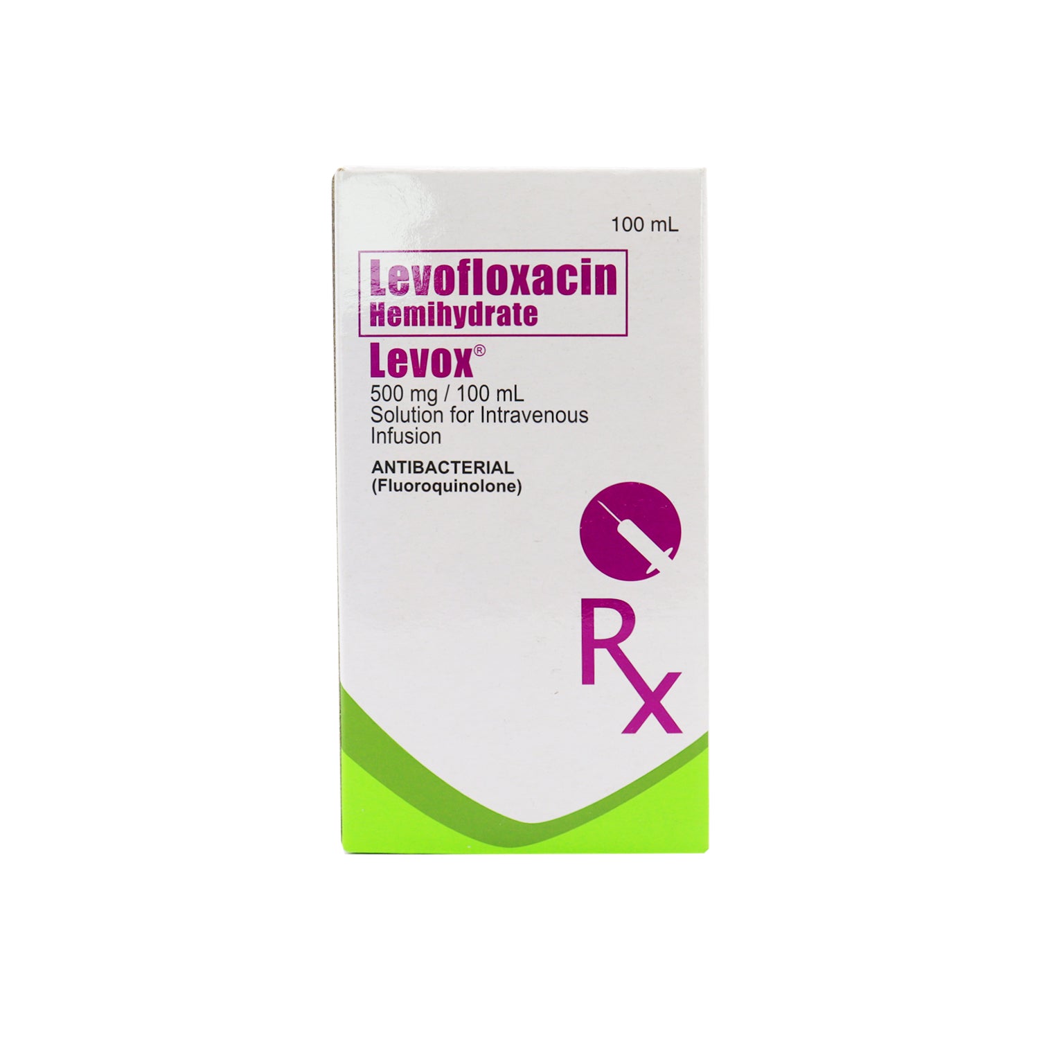 Buy Levox levofloxacin hemihydrate 5mg / ml (500mg / 100ml) solution ...