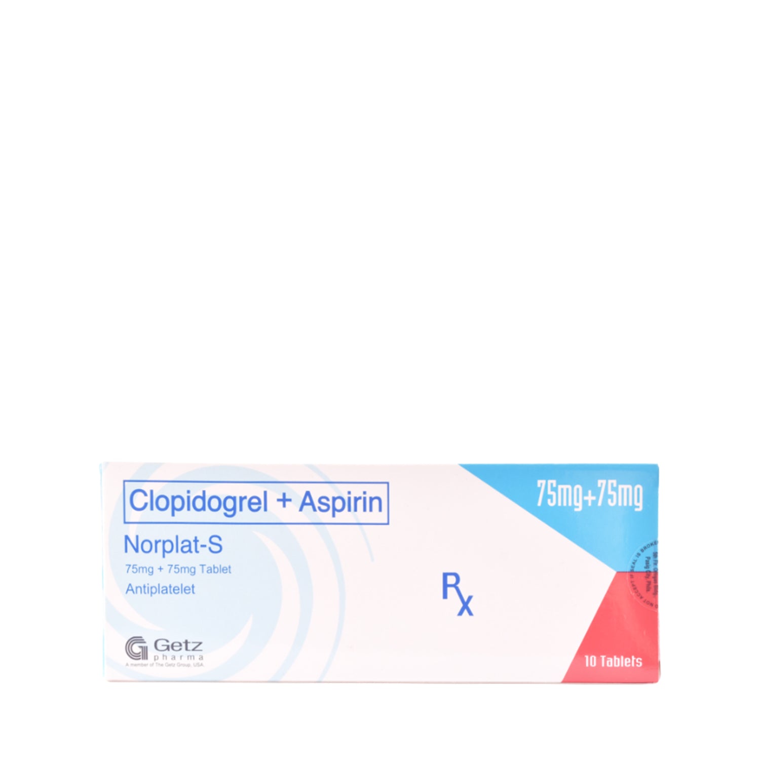 NORPLATS Clopidogrel / Aspirin 75mg / 75mg Tablet 10's price in the Philippines MedsGo Pharmacy