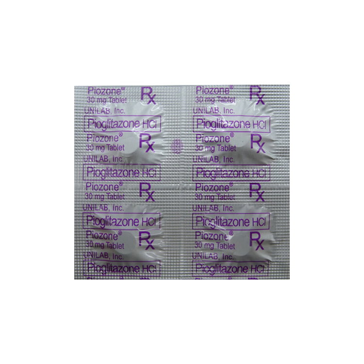 Pi Complex Hcl PIOZONE Pioglitazone Hydrochloride 30mg Tablet 30's price in the ...