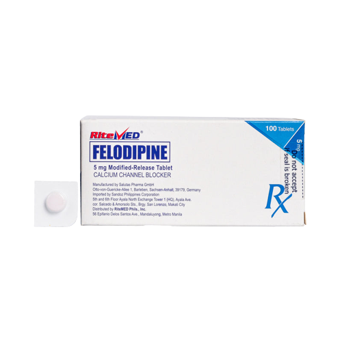 RITEMED Felodipine 5mg Modified Release Tablet 100 s price in the