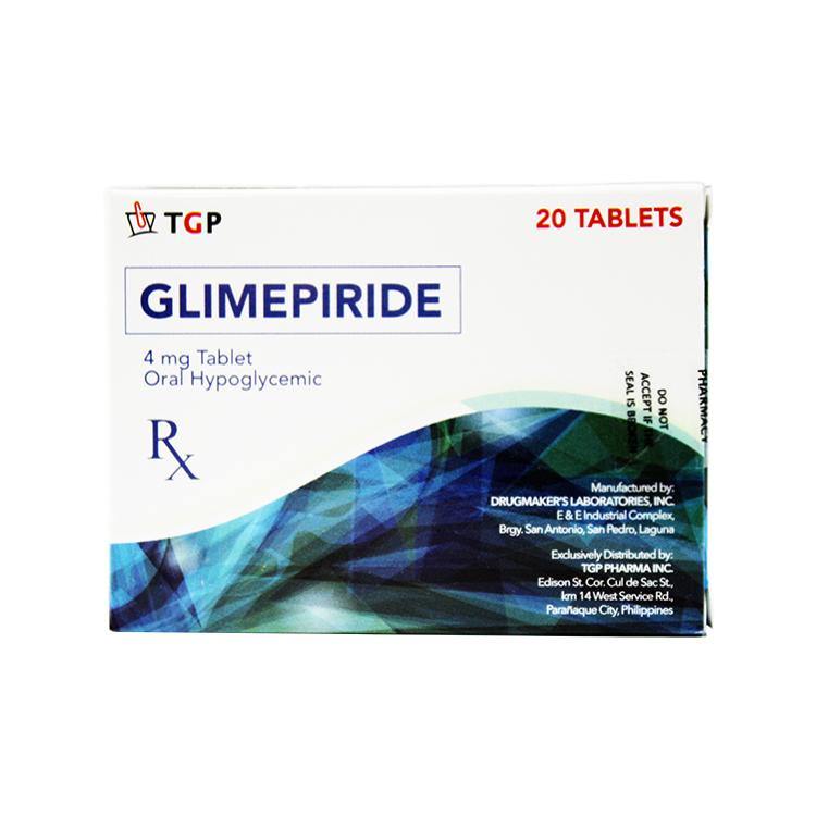 TGP Glimepiride 4mg Tablet 20 s price in the Philippines MedsGo