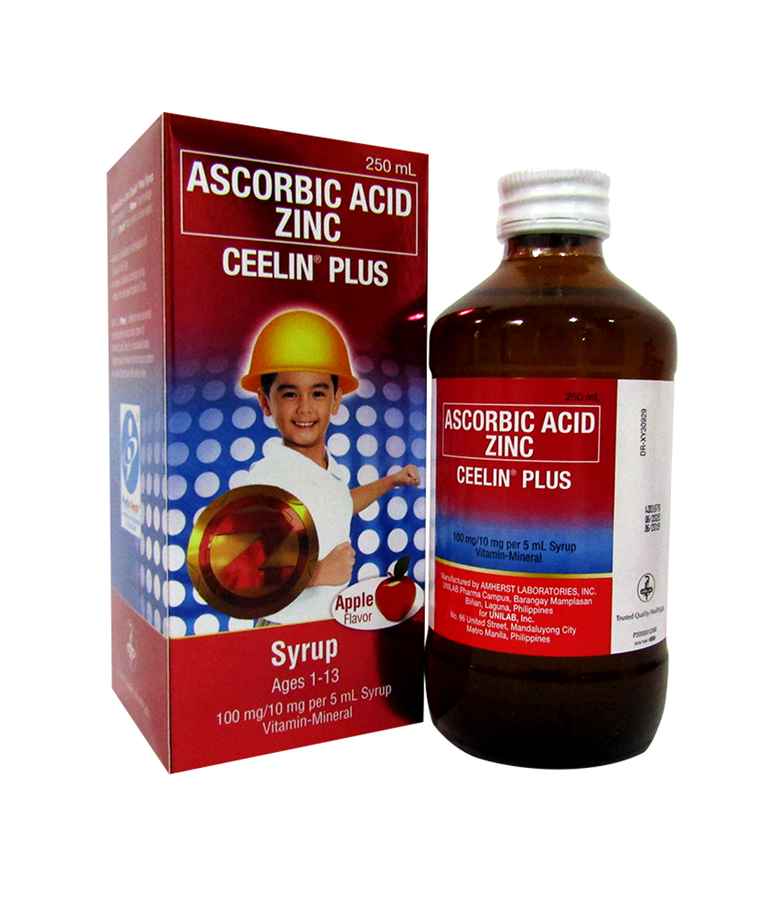 CEELIN PLUS Ascorbic Acid / Zinc 100mg / 10mg per 5mL Syrup 250mL Apple