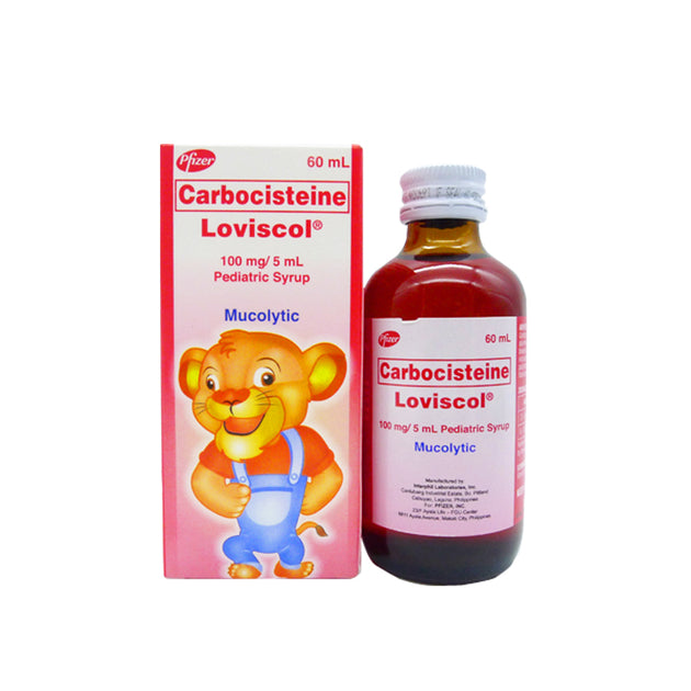 Loviscol Carbocisteine 100mg 5ml Syrup 60ml Price In The Philippines