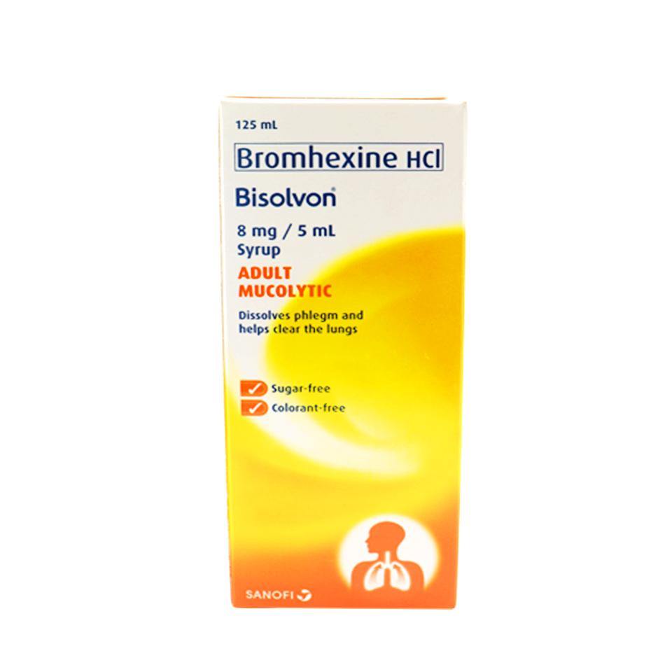 BISOLVON Bromhexine Hydrochloride 8mg per 5mL Syrup 125mL price in the ...