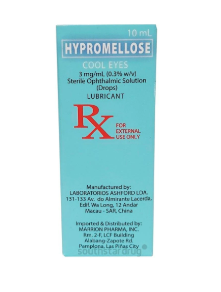 COOL EYES Hypromellose 3mg / mL (0.3%) Sterile Ophthalmic Solution ...