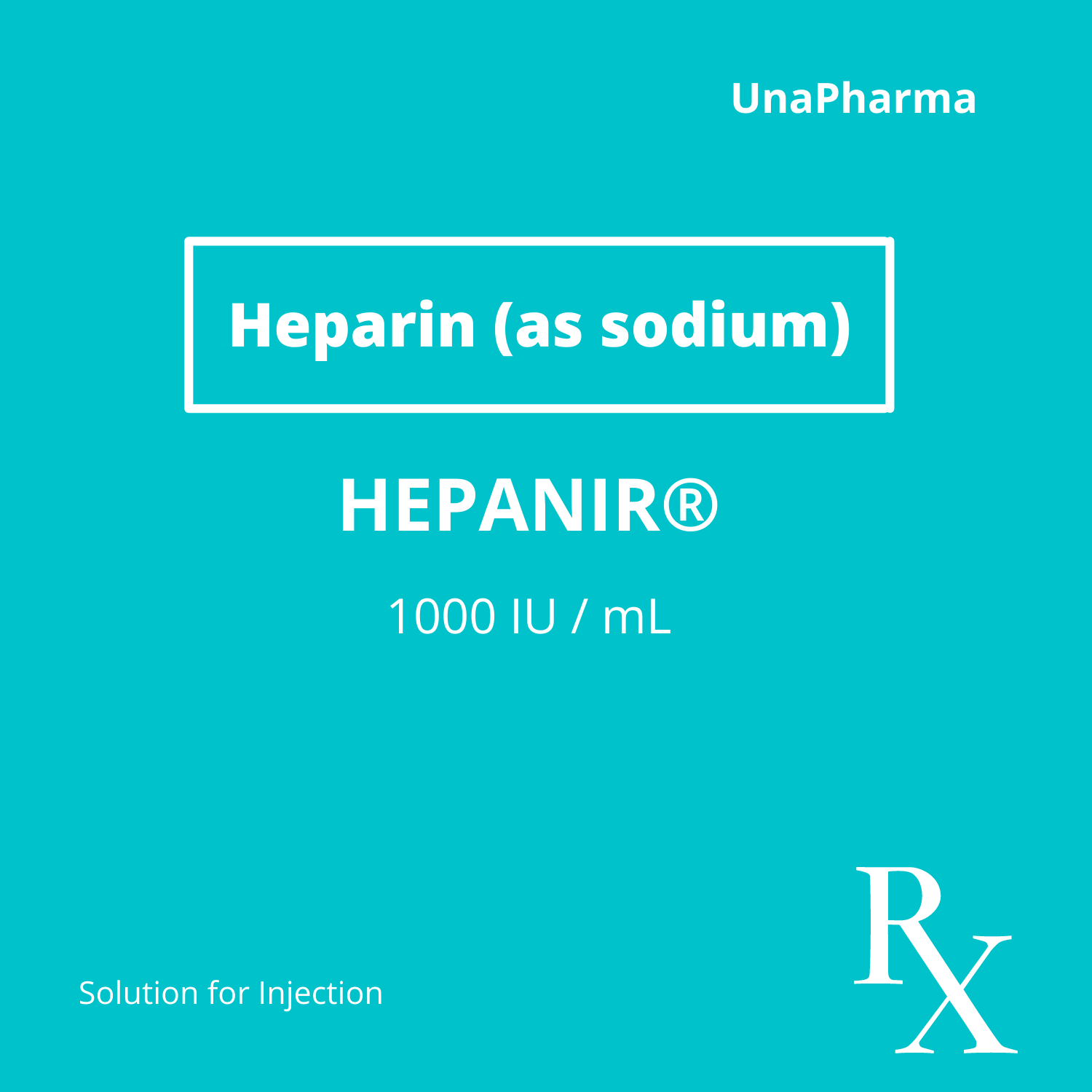 HEPANIR Heparin Sodium 1000IU / mL Solution for IV/SC Injection 5mL 10 ...