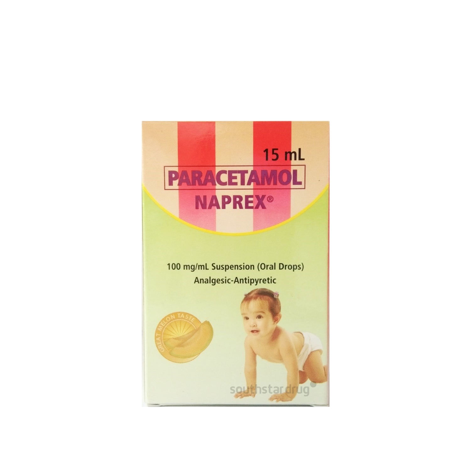 NAPREX Paracetamol 100mg / mL 15mL Suspension (Oral Drops) Melon price