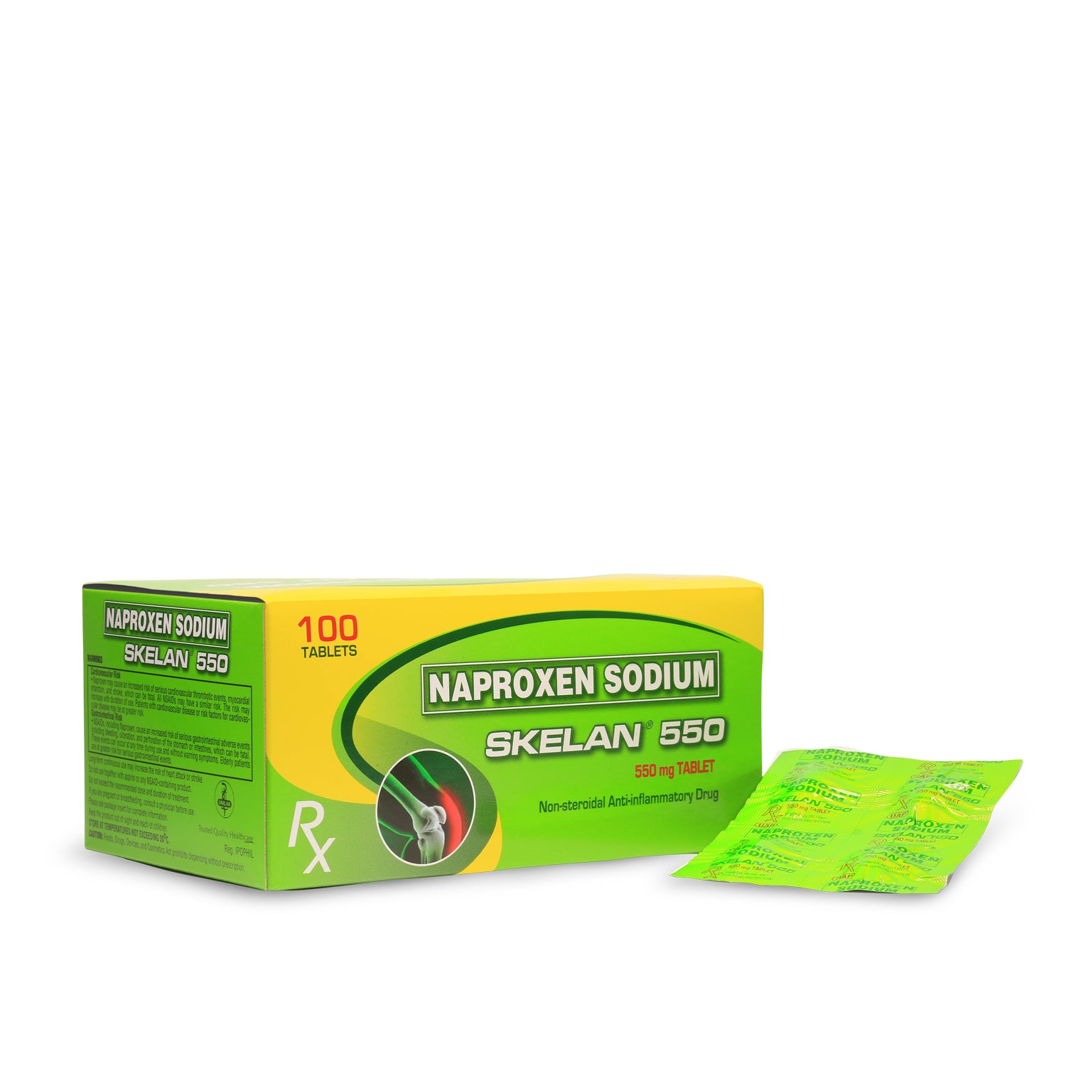 SKELAN 550 Naproxen Sodium 550mg FilmCoated Tablet 100's price in the