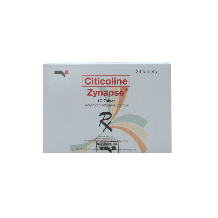 ZYNAPSE Citicoline 1g Tablet 24's price in the Philippines | MedsGo ...