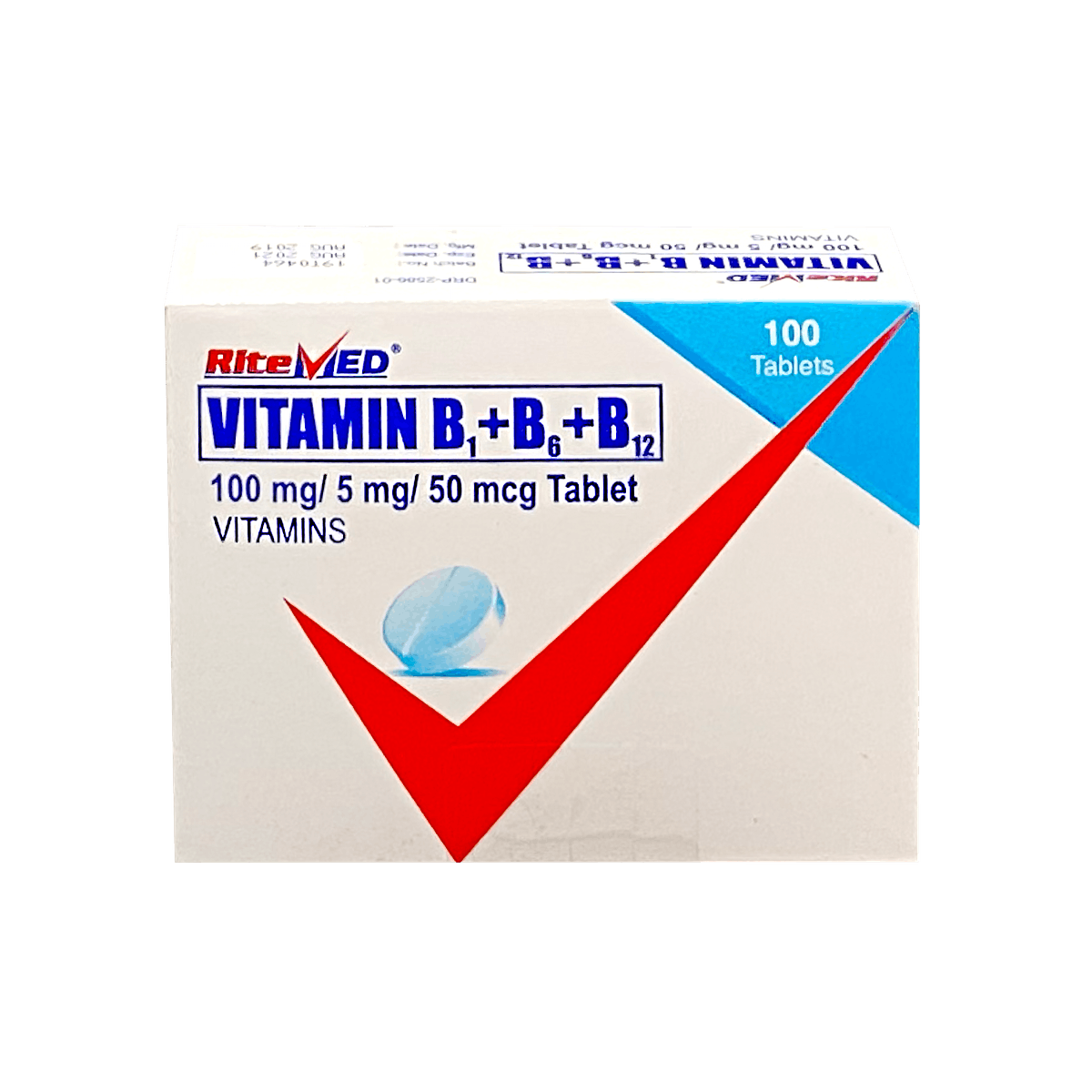 Ritemed Vitamin B1 Vitamin B6 Vitamin B12 100mg 5mg 50mcg