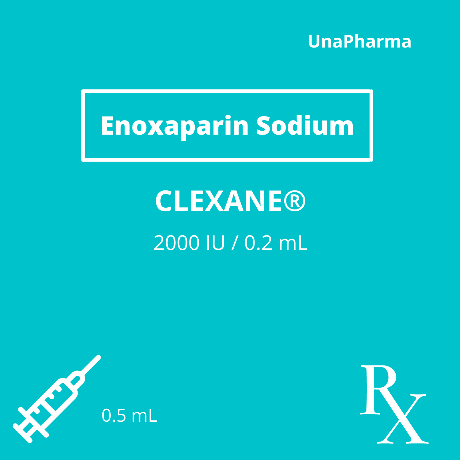 CLEXANE Enoxaparin Sodium 2000IU / 0.2mL Solution for SC Injection 0
