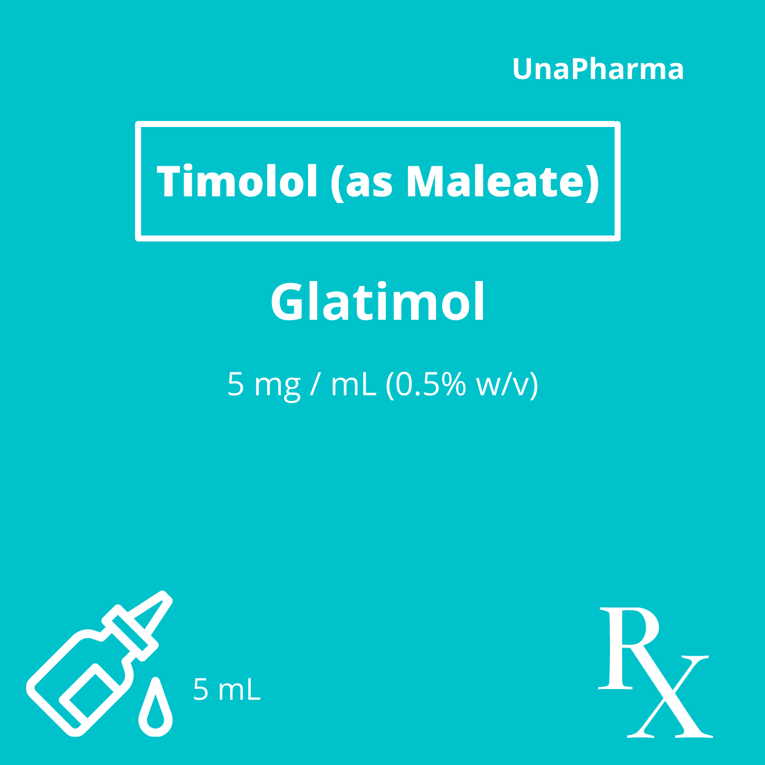 GLATIMOL Timolol Maleate 0.5% (5mg / mL) Sterile Ophthalmic Solution ...