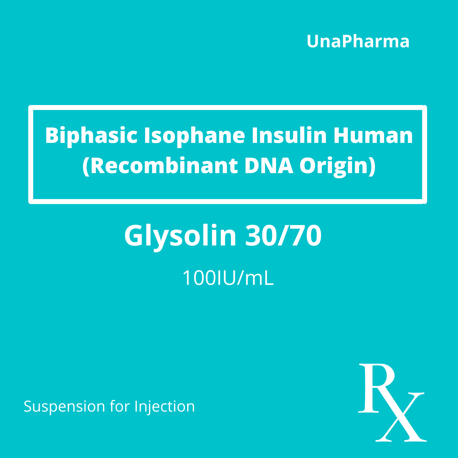 GLYSOLIN 30/70 Biphasic Isophane Human Insulin (rDNA) 100IU / mL
