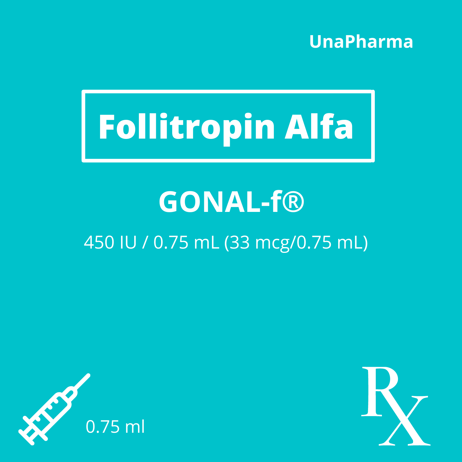 GONAL-F Follitropin Alfa 450IU / 0.75mL (33mcg / 0.75mL) Solution for ...