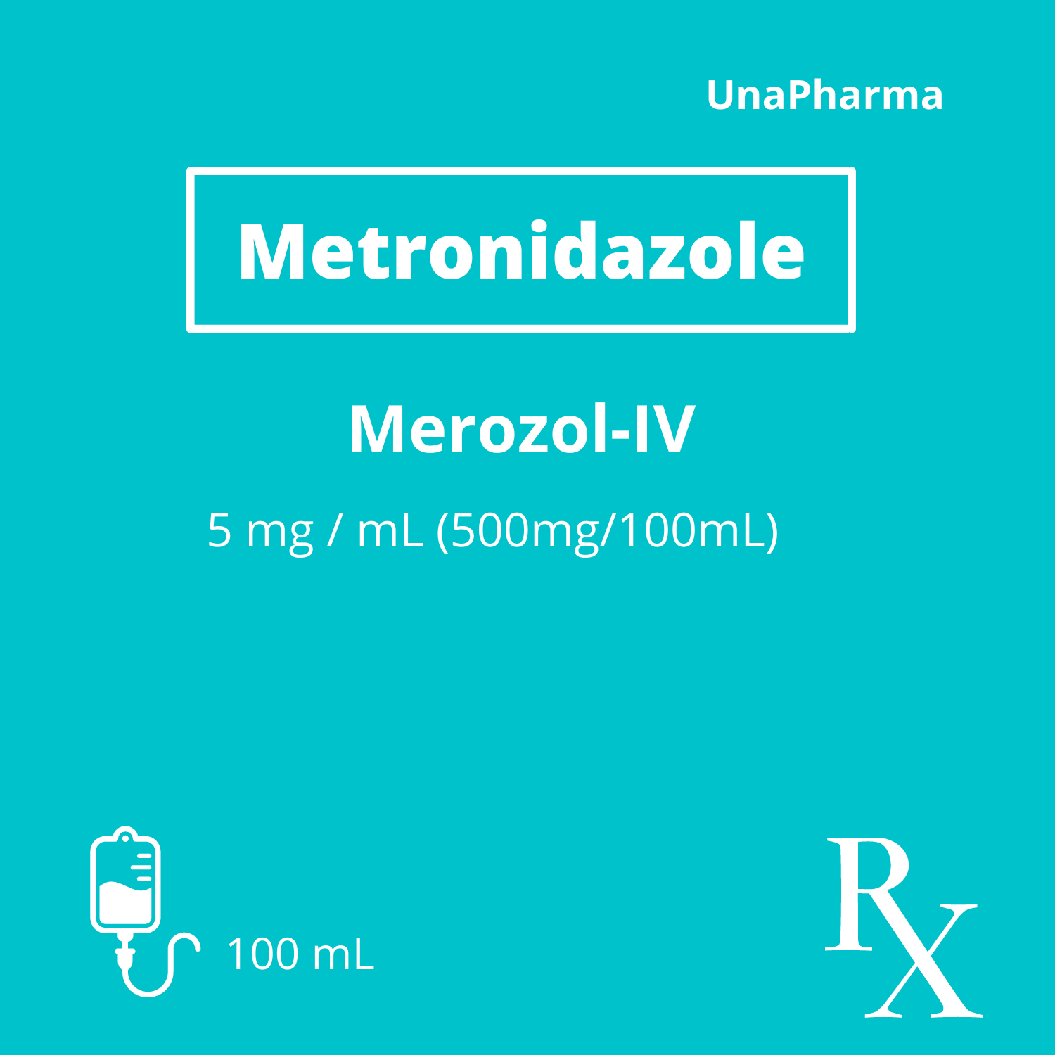 MEROZOL-IV Metronidazole 5mg / mL (500mg / 100mL) Solution for IV ...