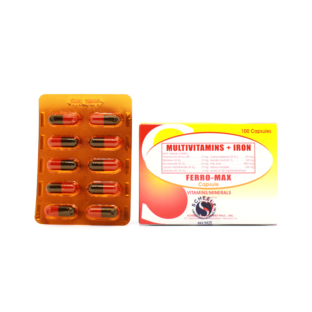 FERROMAX Multivitamins / Iron Capsule 100's price in the Philippines