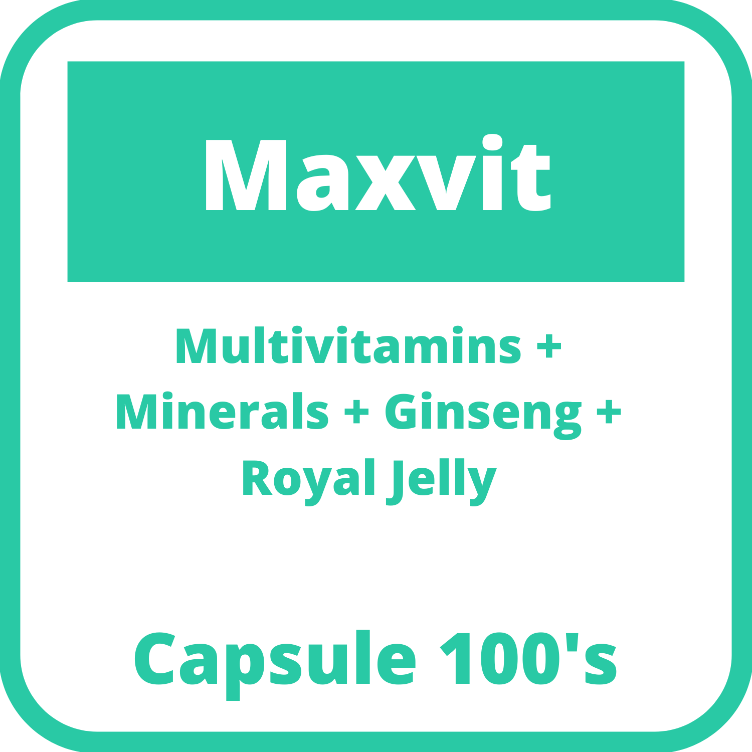 Buy Maxvit multivitamins / minerals / ginseng / royal jelly softgel