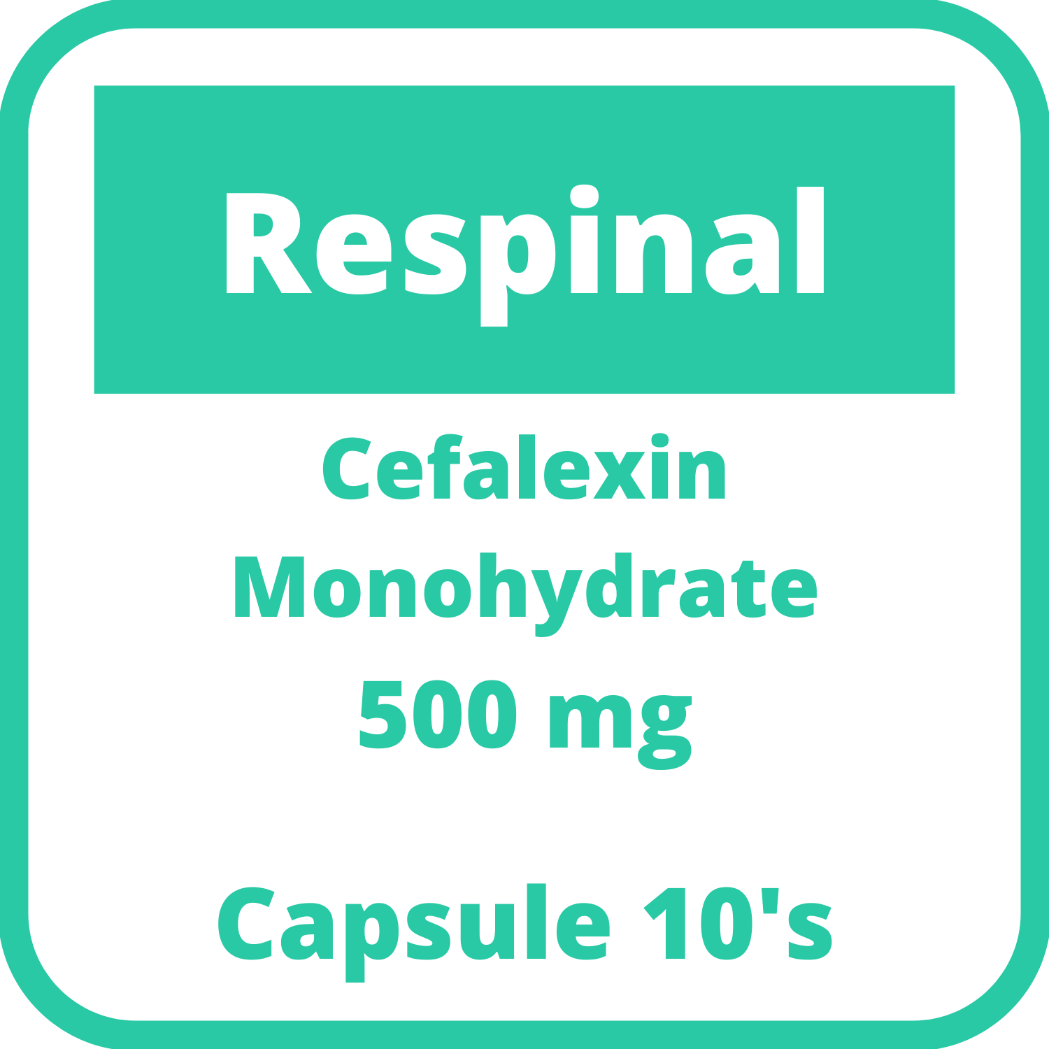 RESPINAL Cefalexin Monohydrate 500mg Capsule 100's price in the ...