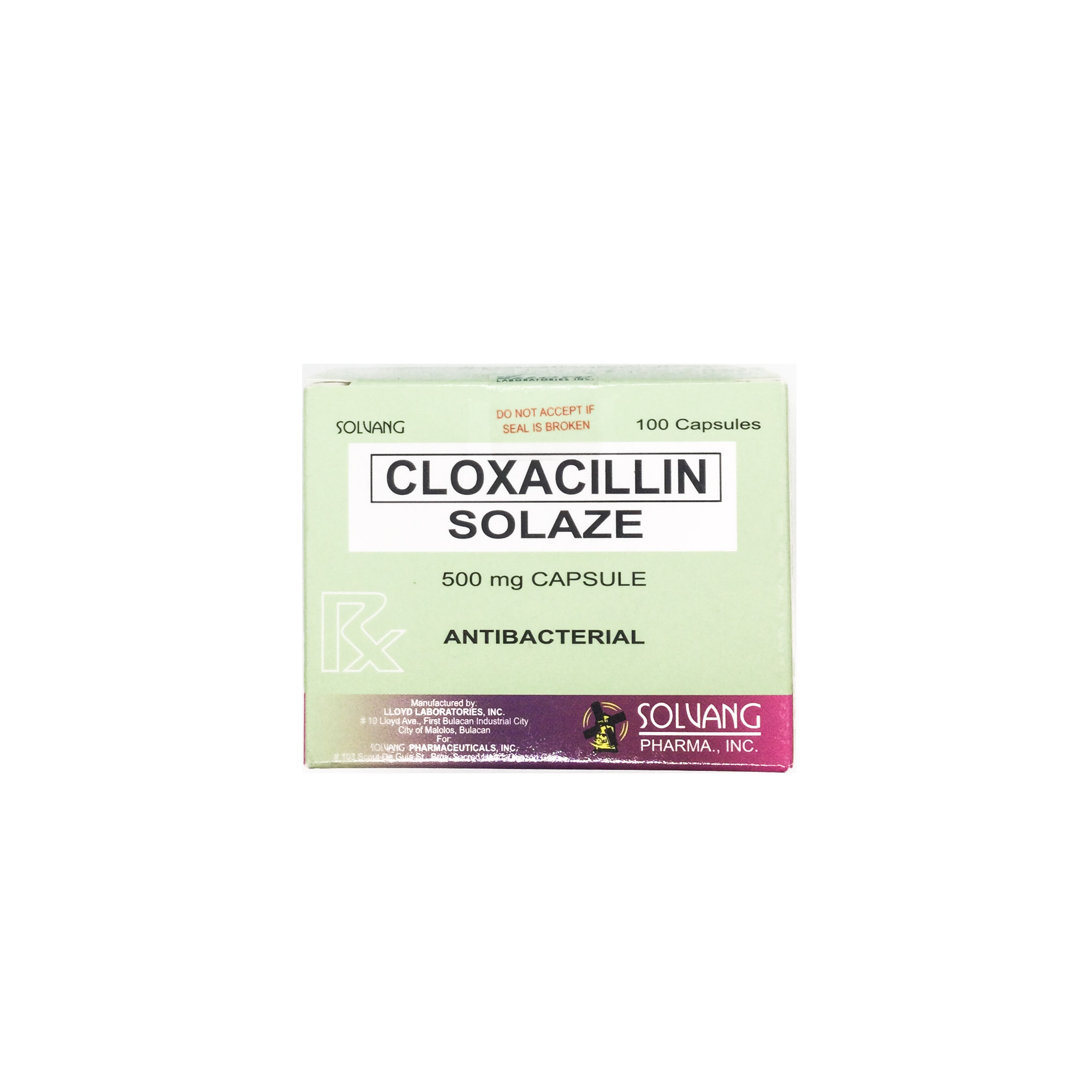 Solaze Cloxacillin Sodium 500mg Capsule 100s Price In The Philippines