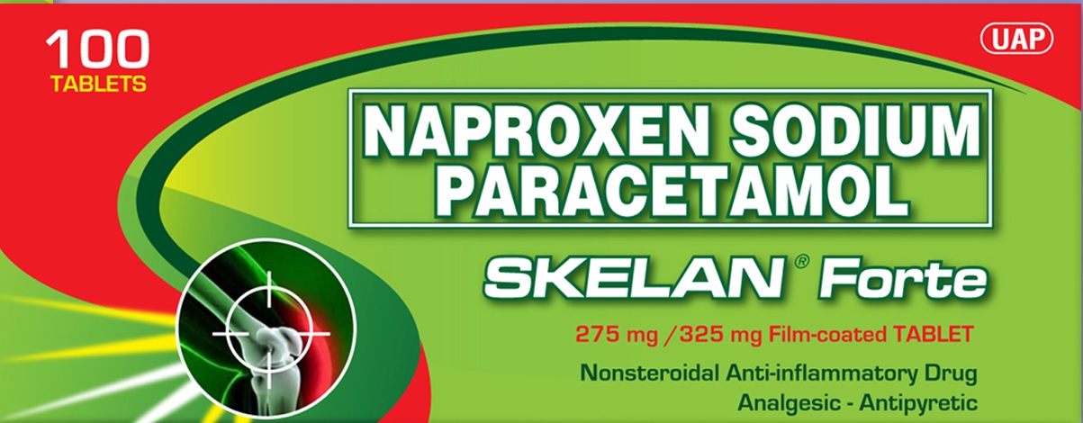 SKELAN FORTE Naproxen Sodium / Paracetamol 275mg / 325mg Film-Coated ...