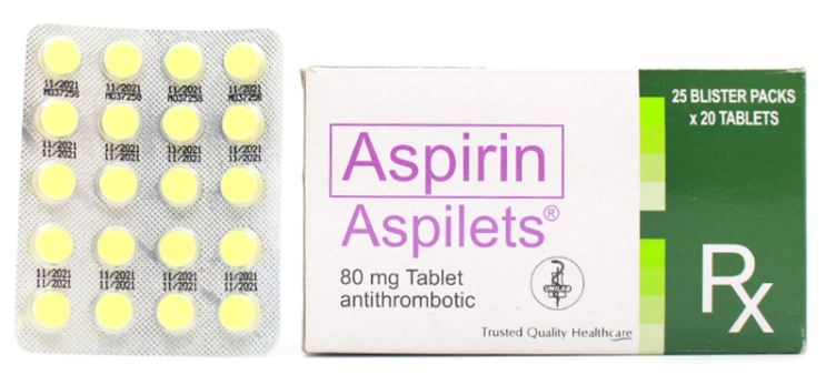 ASPILETS Aspirin 80mg Tablet 1's price in the Philippines | MedsGo Pharmacy