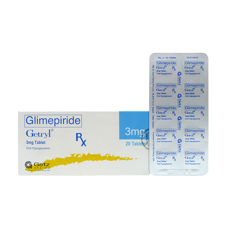 GETRYL Glimepiride 3mg Tablet 1 s price in the Philippines