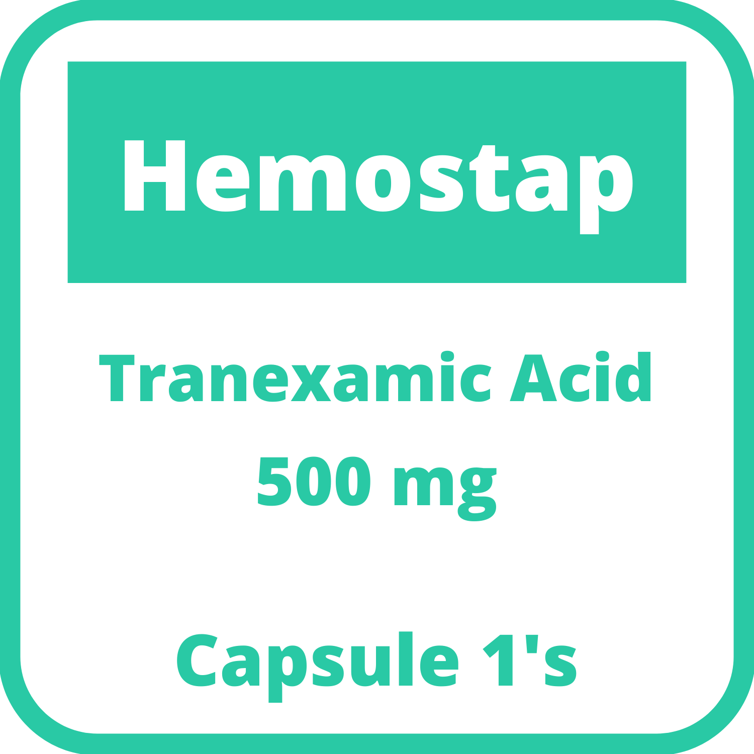 HEMOSTAP Tranexamic Acid 500mg Capsule 1's price in the Philippines