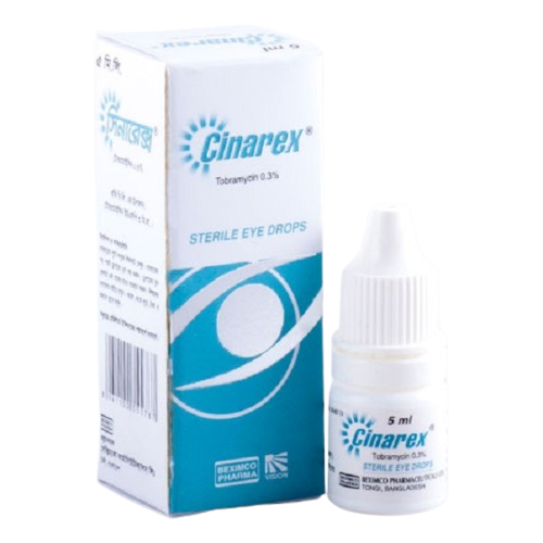 CINAREX Tobramycin 0.3 Eye Drops 5mL price in the Philippines MedsGo