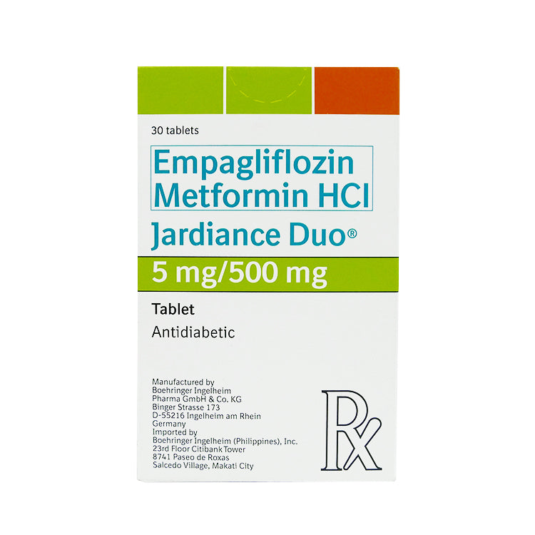 Buy Jardiance duo empagliflozin / metformin hydrochloride 5mg / 500mg